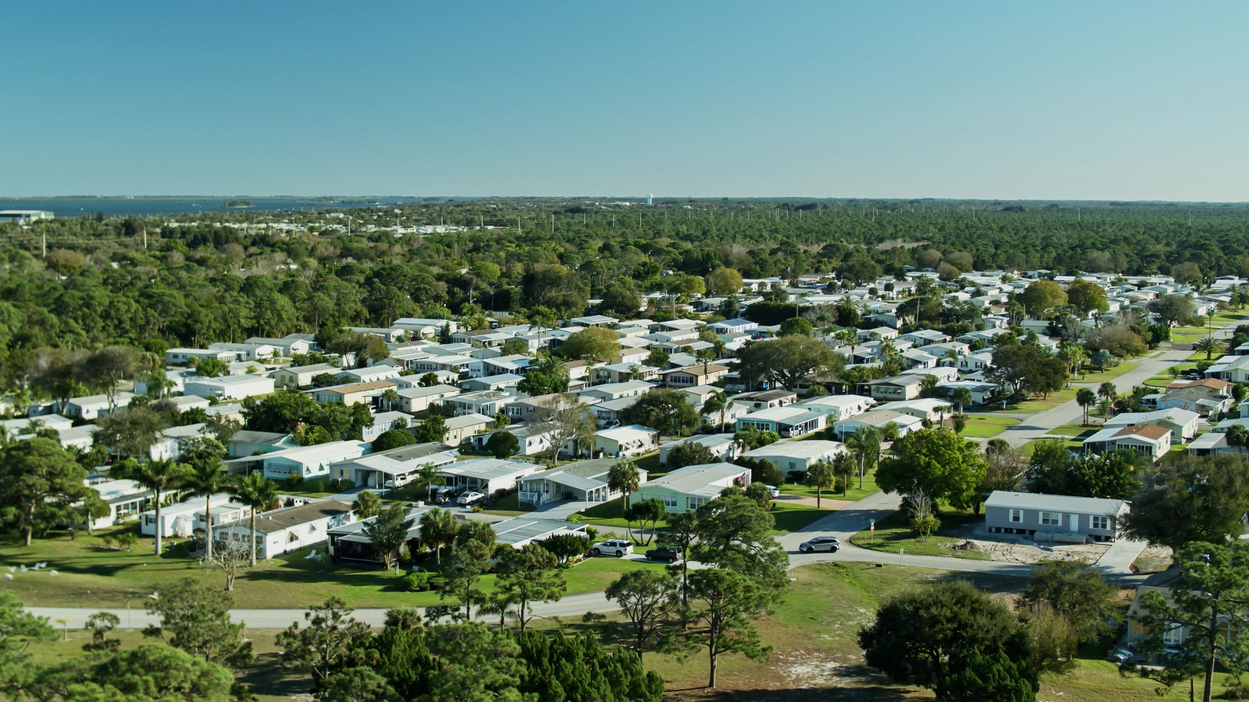 Aerial view of Florida neighborhood representing local service expertise