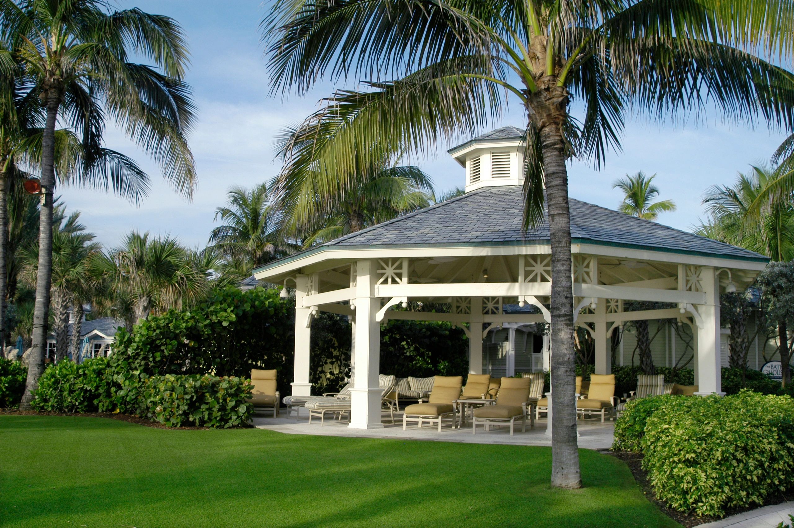 Concrete tile roofing detail on a South Florida home