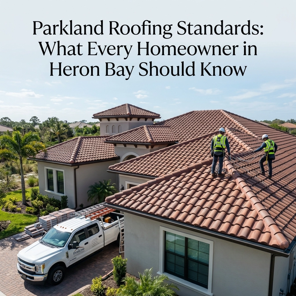 Parkland Roofing Standards: What Every Homeowner in Heron Bay Should Know