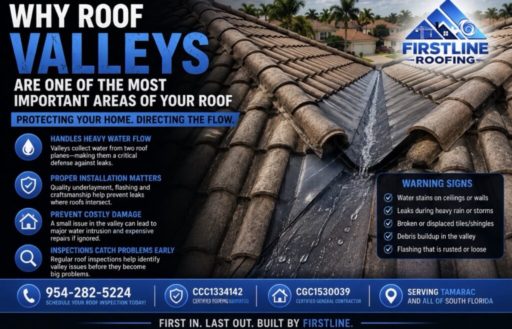 Why Roof Valleys Are One of the Most Important Areas of Your Roof: What South Florida Homeowners Should Know