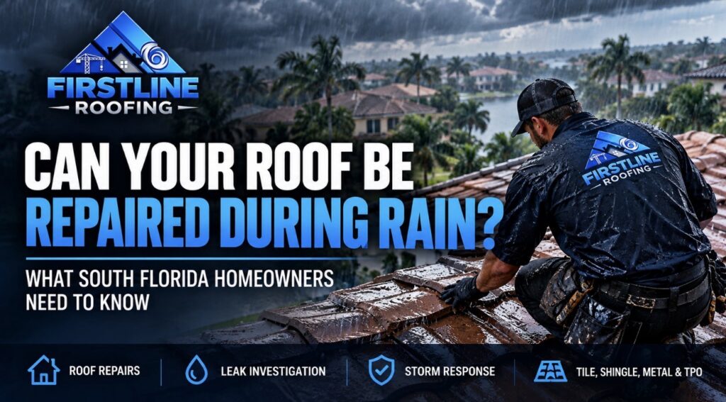 Can Roof Repairs Be Done During Rainy Weather? What South Florida Homeowners Need to Know